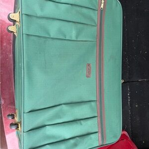 Samsonite Vintage Emerald Green Travel Bag